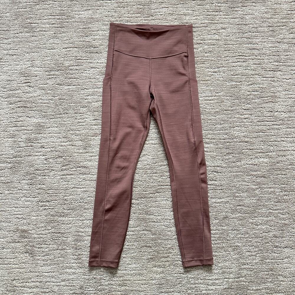 Athleta Leggings Womens XS Purple Ultimate Stash Pockets 7/8 Tight Yoga Workout